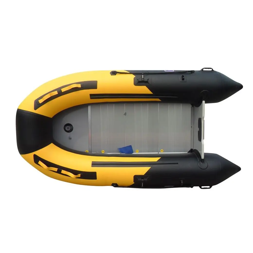 الألومنيوم الطابق البلاستيكية للطي قارب مطاطي عائم قارب قابل للنفخ