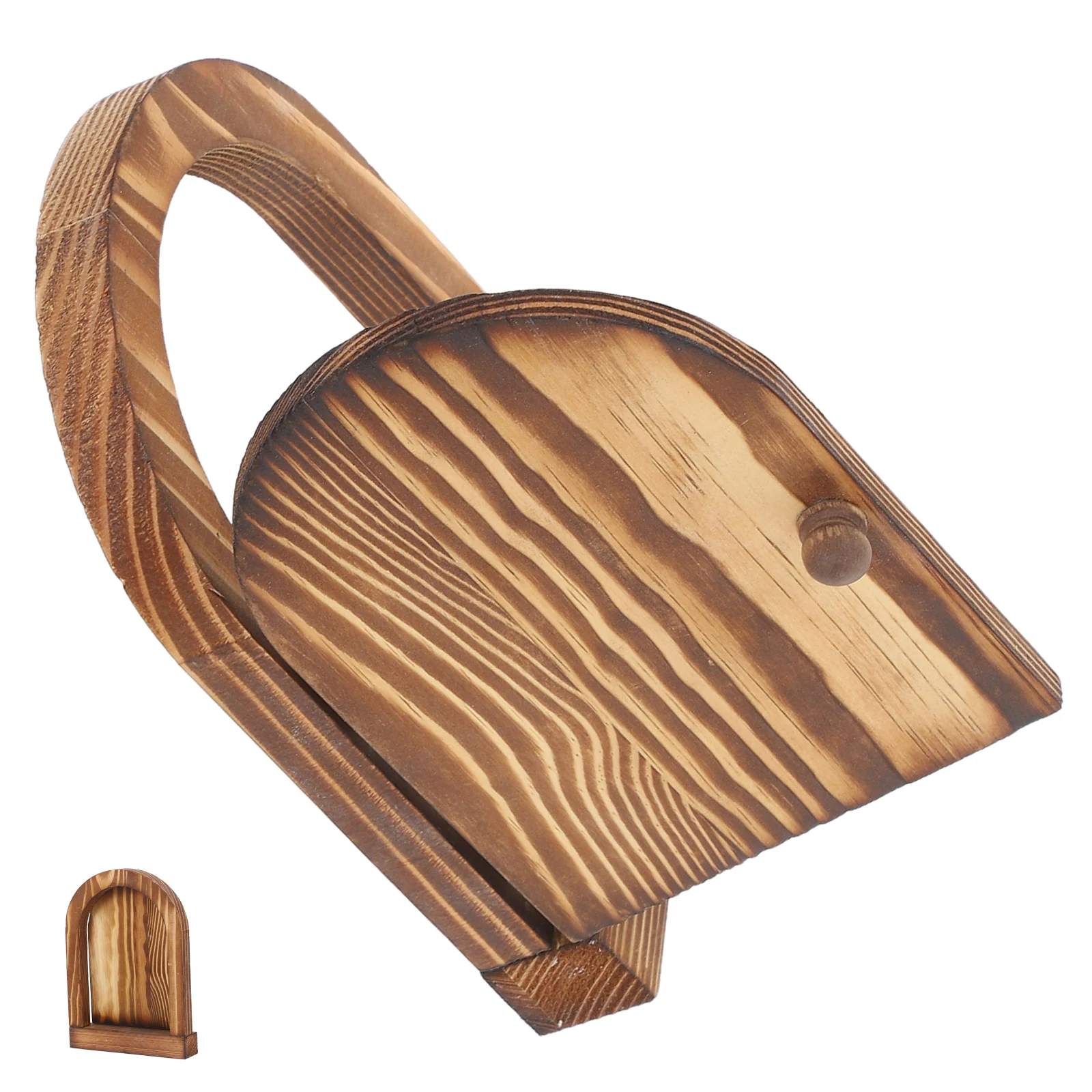 

Wooden Switch Cover Door Shaped Decorative Wall Plate Protector for Bedroom Kitchen Bathroom Light Switch Guard