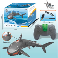 2.4G Radio Remote Control Simulation Shark Model Charging Bionic Electric RC Machine Swing Fish Children's Water Toys Gift