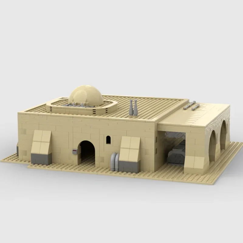 Star Movie Model Moc Mattoni da costruzione Desert House e Street Support Technology Blocks Regali Giocattoli di Natale Set fai da te Assemblaggio