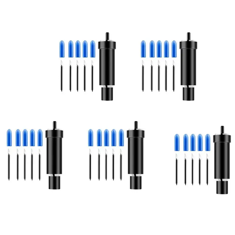 

Набор сменных лезвий для глубокой резки ABUL-5 + корпус, лезвие для глубокой резки для Maker Explore, Air и Air 2, режущий плоттер