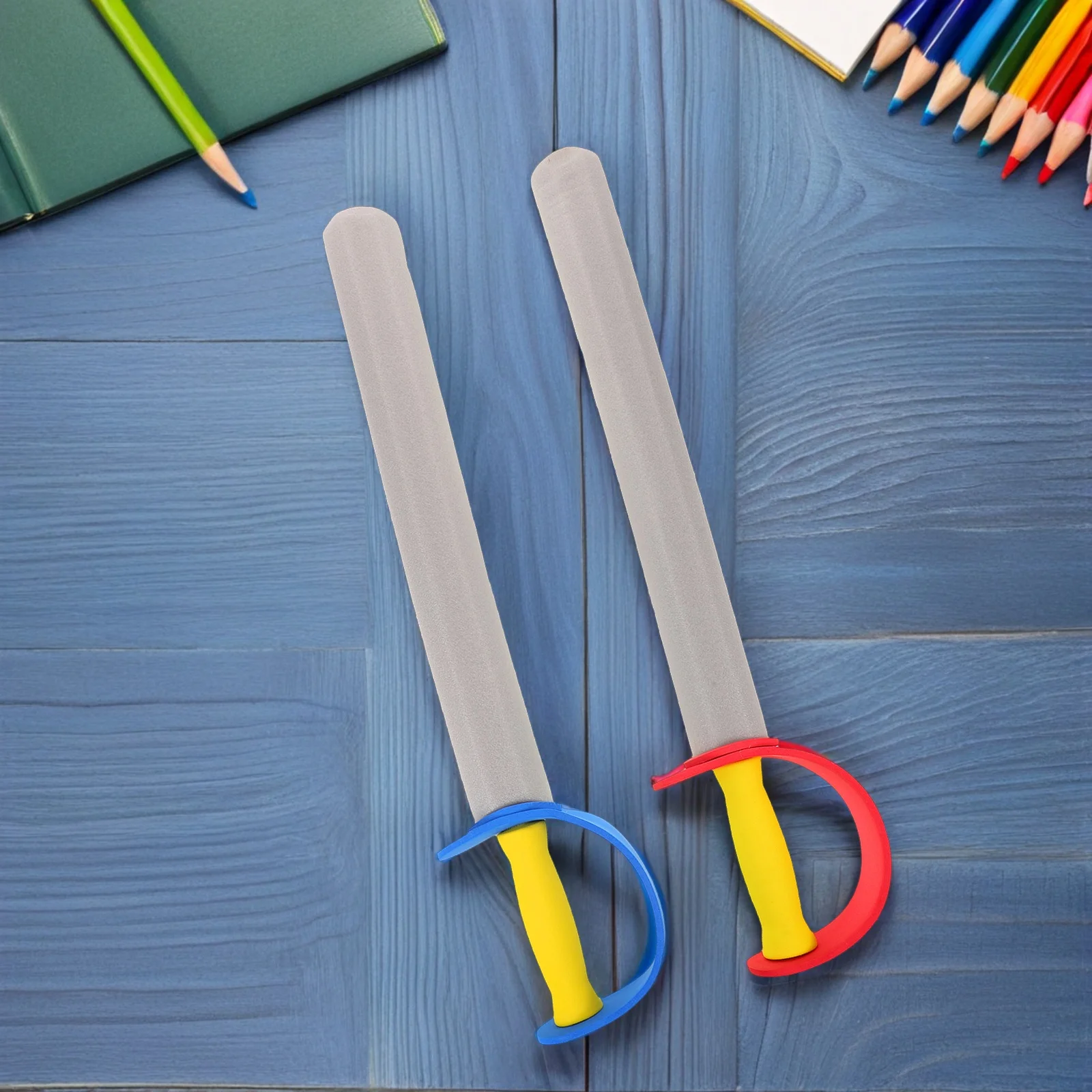 Épée en mousse pour enfants, 2 pièces, 54Cm/21.22 pouces, légère, sûre, entraînement, jeu, Costume de spectacle d'esgrimage de fête pour enfants