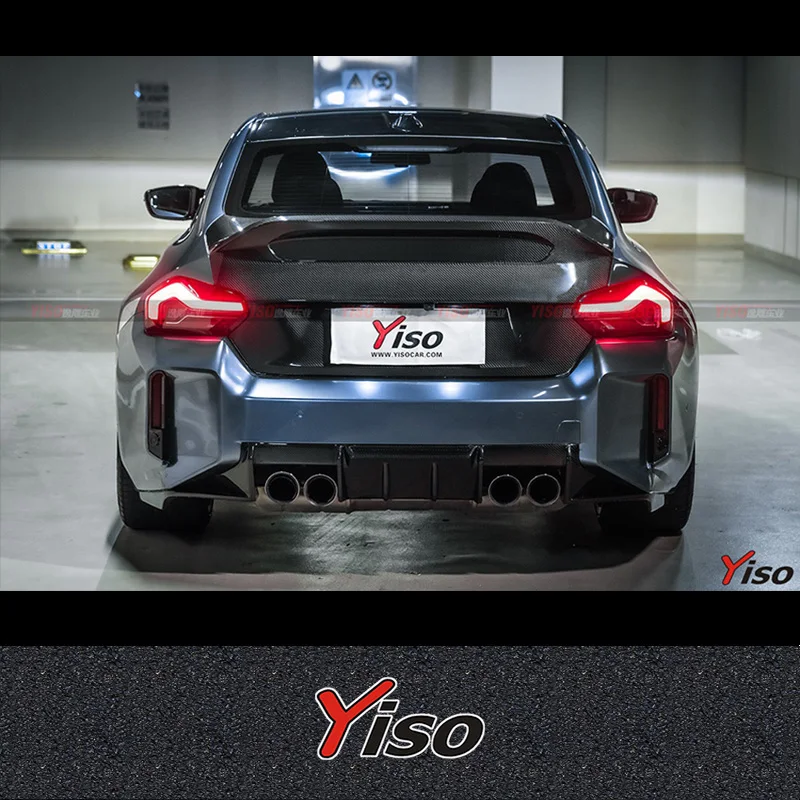 

Подходит для 2-й серии 42 G87 M2, модифицированная крышка багажника Vorsteiner, задняя дверь из сухого карбона для G87 M2 2-й серии.