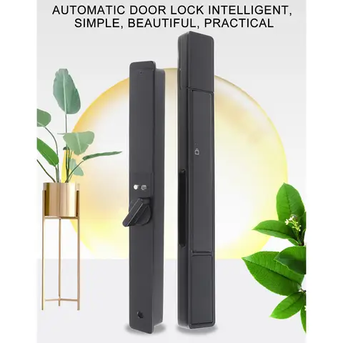 Slim Smart Lock Slim Smart Lock Rainproof Keyless WiFi Bluetooth Digital Keypad Fingerprint Smart Mortise Door Lock for Home