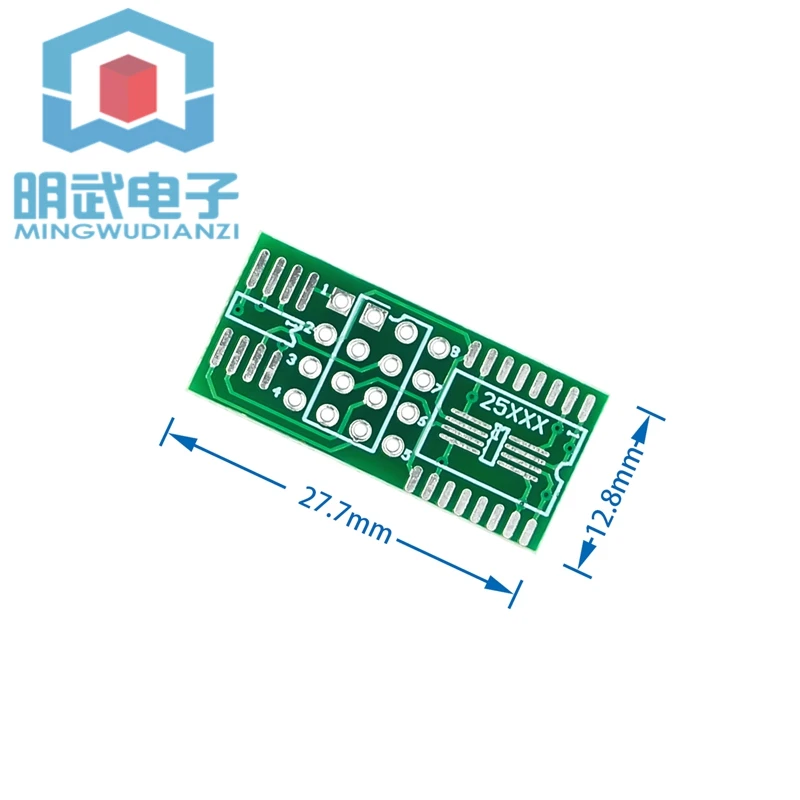 Placa adaptadora SOP8 SOP16 a DIP8, asiento Simple, adecuada para 25 Series, 16 pies