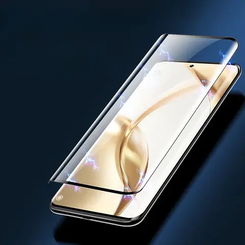 Protecteur d'écran 3D incurvé en verre anti-lumière bleue, pour Huawei Honor 200 Pro, 200 Pro