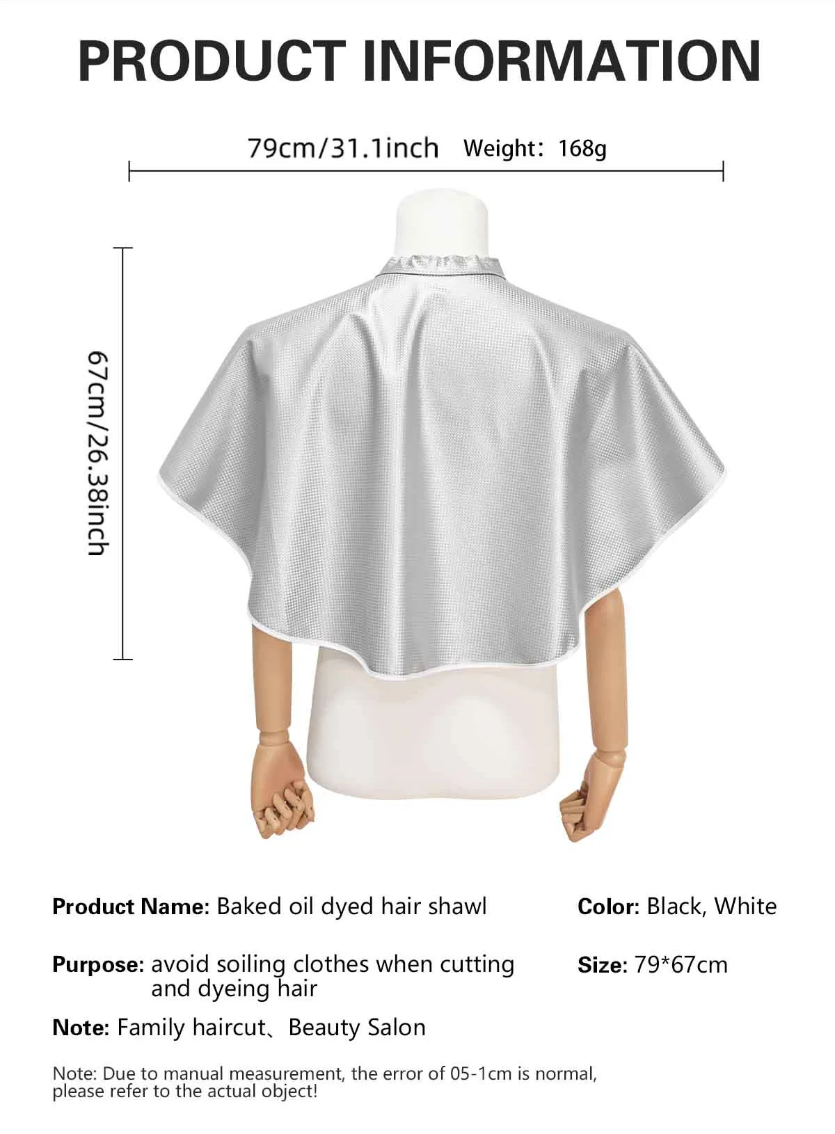 Salon Barber Haar Schneiden Kragen Stylist Schneiden Cape Antistatische Haar Färben Schal Neck Wrap Abdeckung Friseur Friseur Zubehör – Detail 5