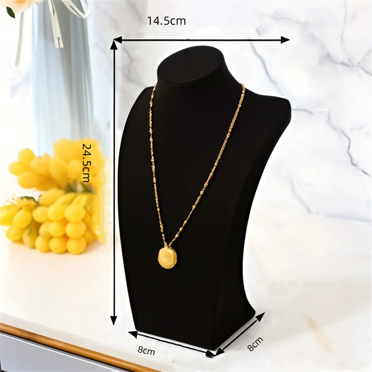 NONE Porträt Halskette Display Anhänger Organizer Schmuck Display Ständer Schmuck Mannequin Büste Halskette Anhänger Fenster Display 3