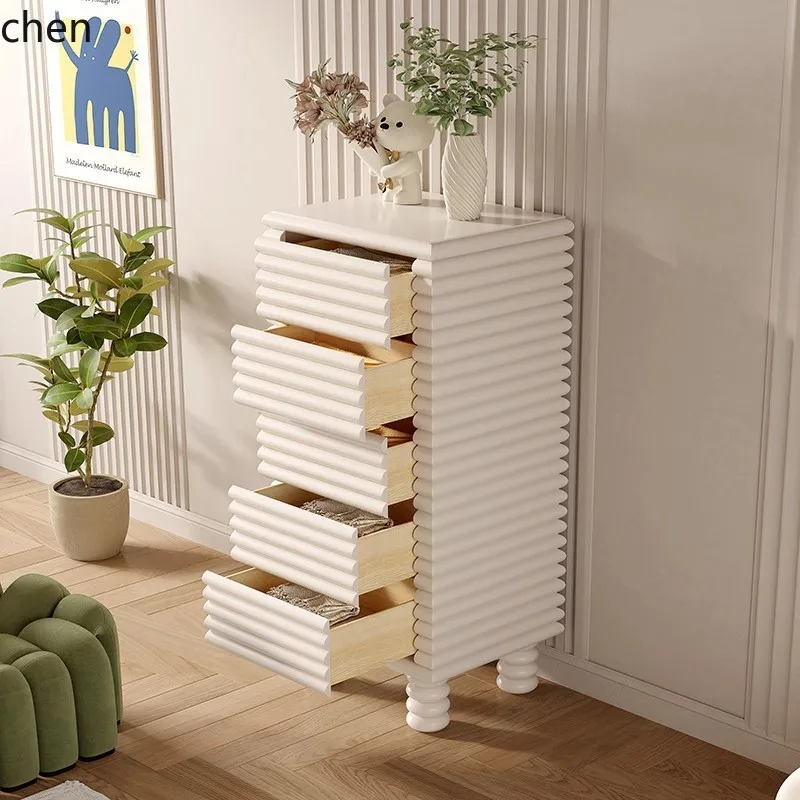 LXC Lacquered Five-Drawer Cabinet Artistic Drawer Storage Cabinet Modern Minimalist Bedroom Storage Cabinet Complete Set