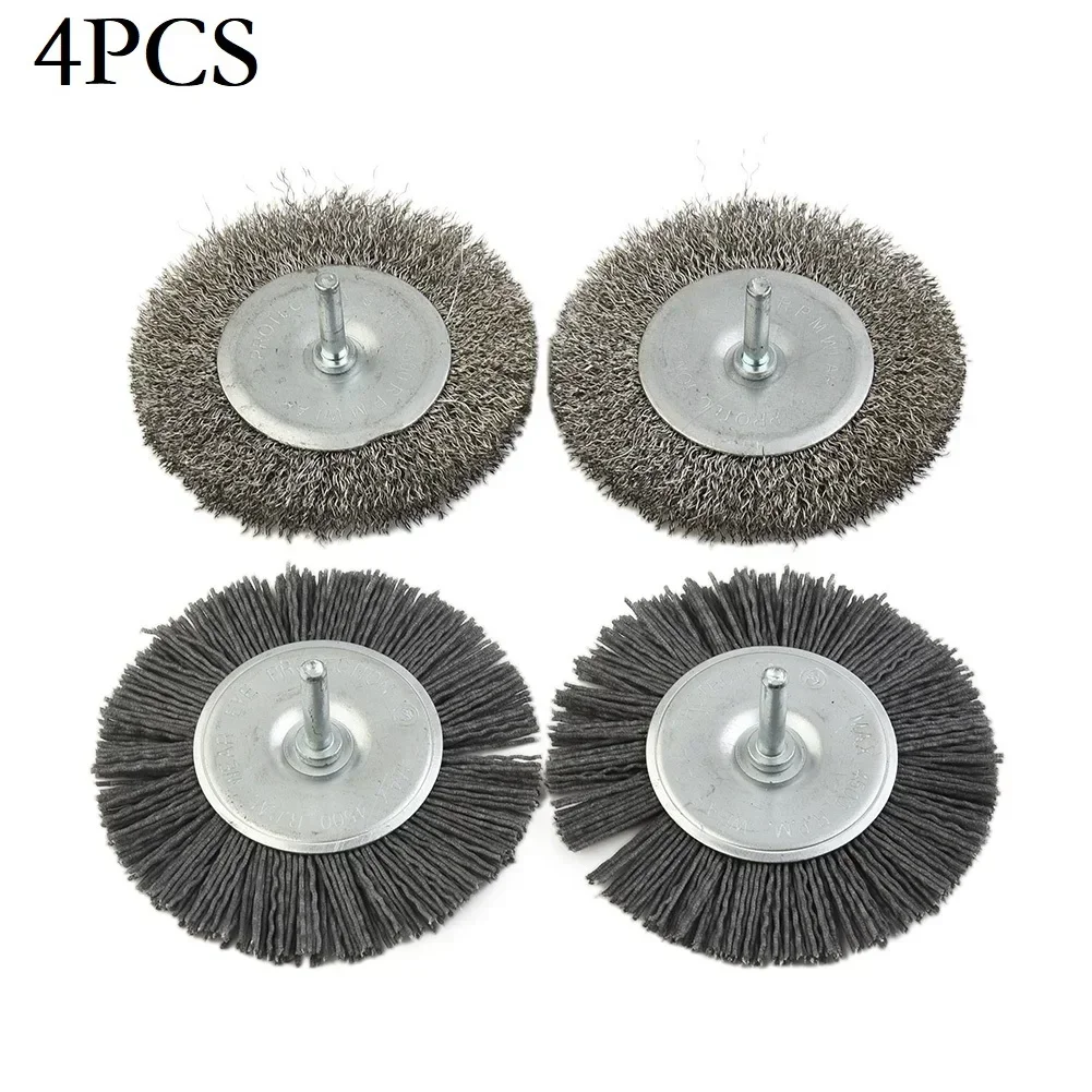 

Metal Brush Wire Brush 100mm Diameter 110 Mm Brushes 4pcs/set EFB Model 2022 Electric Joint Brush Extensive Set