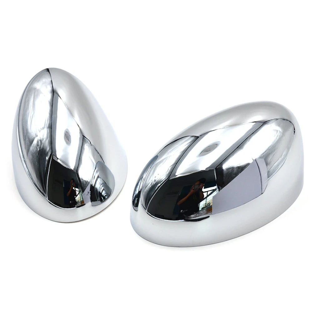 

​Pair Chrome Wing Mirror Cover Cap Casings For BMW Mini Cooper S One R50 R52 R53