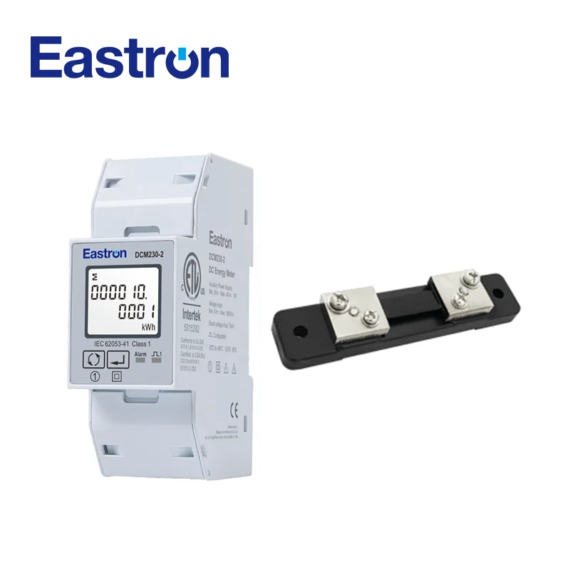 Shunt Multifuncional Medidor de Energia dc Power Supply Modbus Medição Bi-direcional Display Lcd Din Rail dc 02 940v Dcm2302 +
