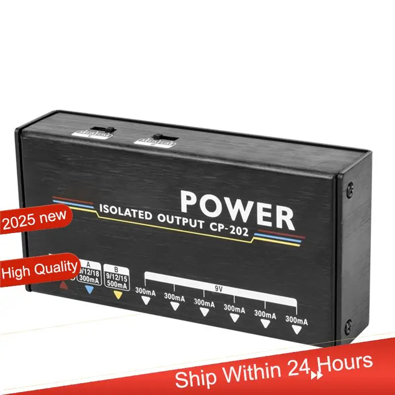 ~ 【A48T HOT】CP-202 مصدر طاقة بدواسة تأثير الجيتار 18 وات 8 منافذ إخراج عزل 9 فولت/12 فولت/15 فولت/18 فولت مصمم مع محول و10 كابل #4
