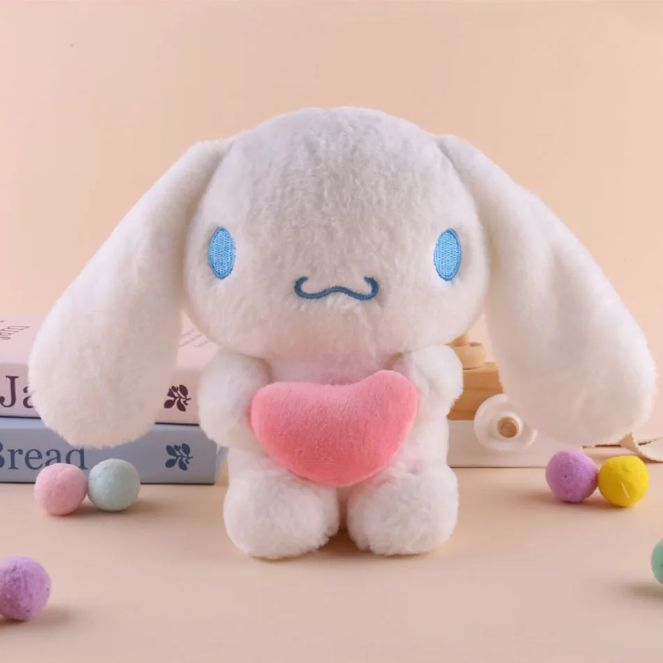 

22cm Sanrio Hello Kitty Kuromi Pillow KT Plush Toy Girls Soft Stuffed Animal Toys Heart My Melody Cinnamoroll Stuff Doll Gifts