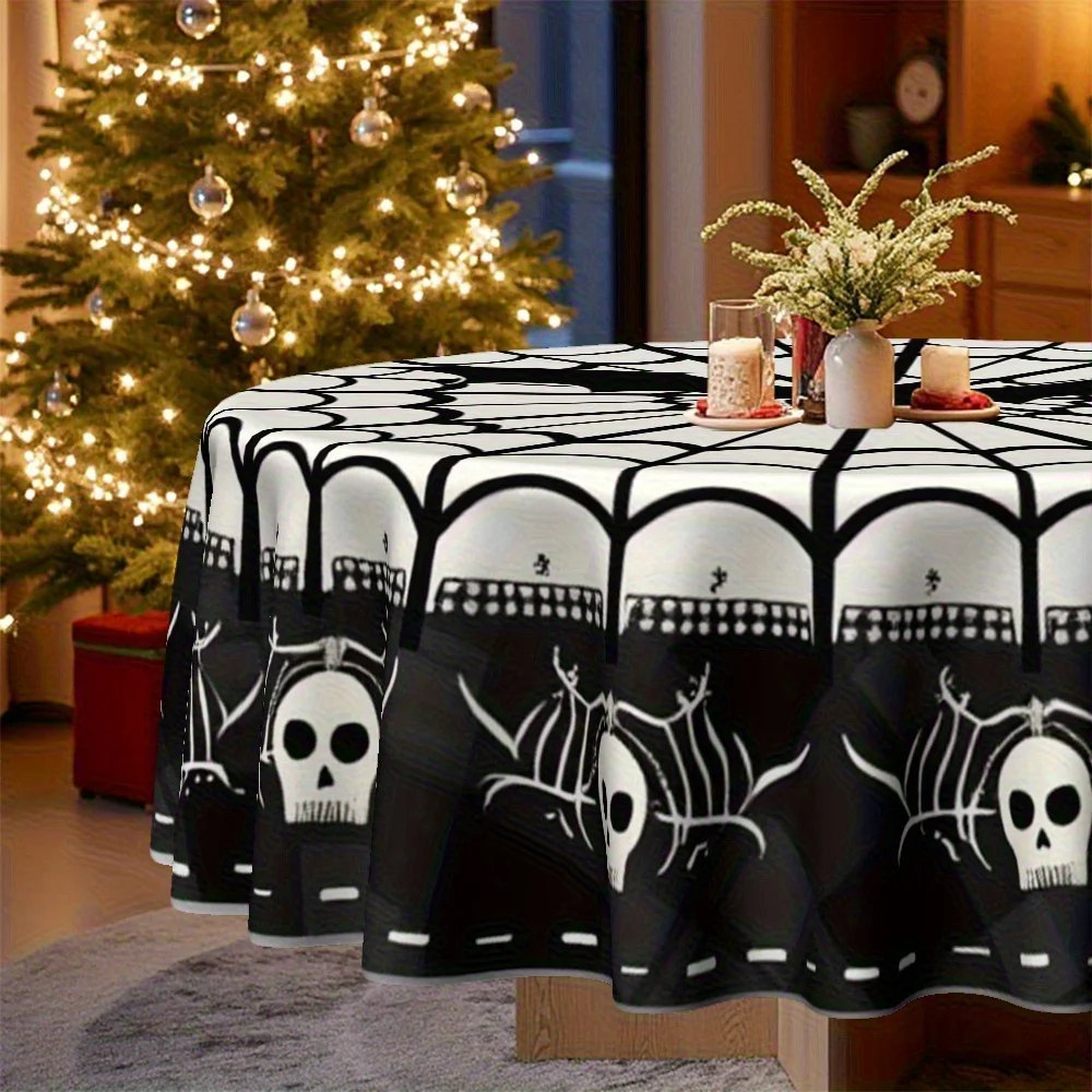 One tablecloth, featuring Christmas and Halloween themes, suitable for home kitchenszyc