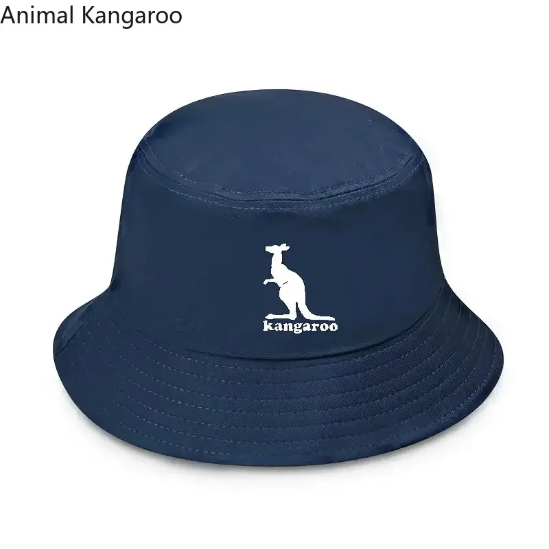 Men's Women's Fisherman Hat Bucket Cap with Kangaroo Print Sun Hat for Beach Fishing Outdoor Casual Events Stretchy Unisex