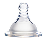 1PC/3PCS Baby Silicone Wide Neck Soft Spiral Teat Nipple Circle Hole Cross Hole Baby Bottles Natural Flow Nipples BPA Free S/M/L