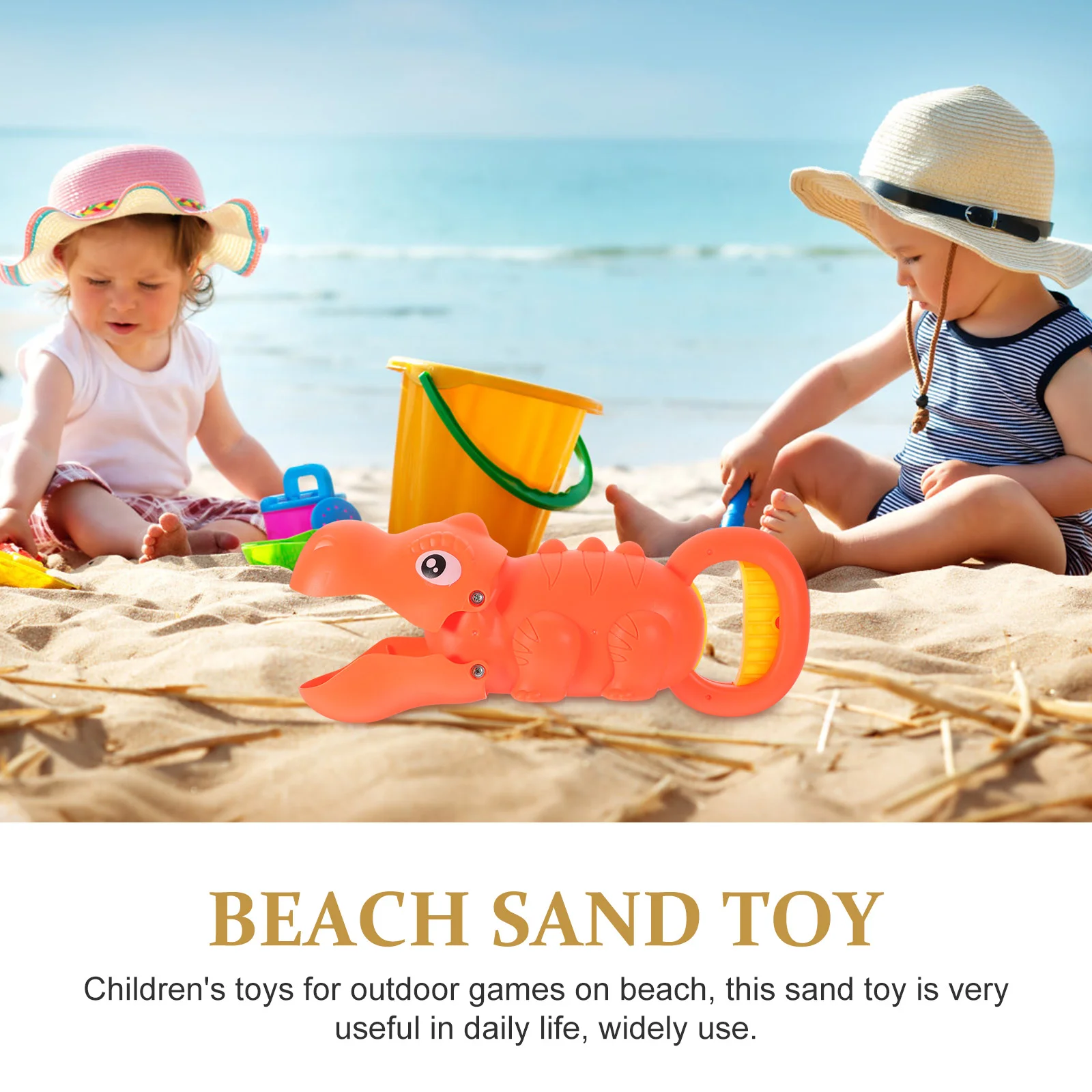 Cartoon Lobster Beach Toy Child Seaside Boy Toys Toddler Plastic Sand Makers Clips