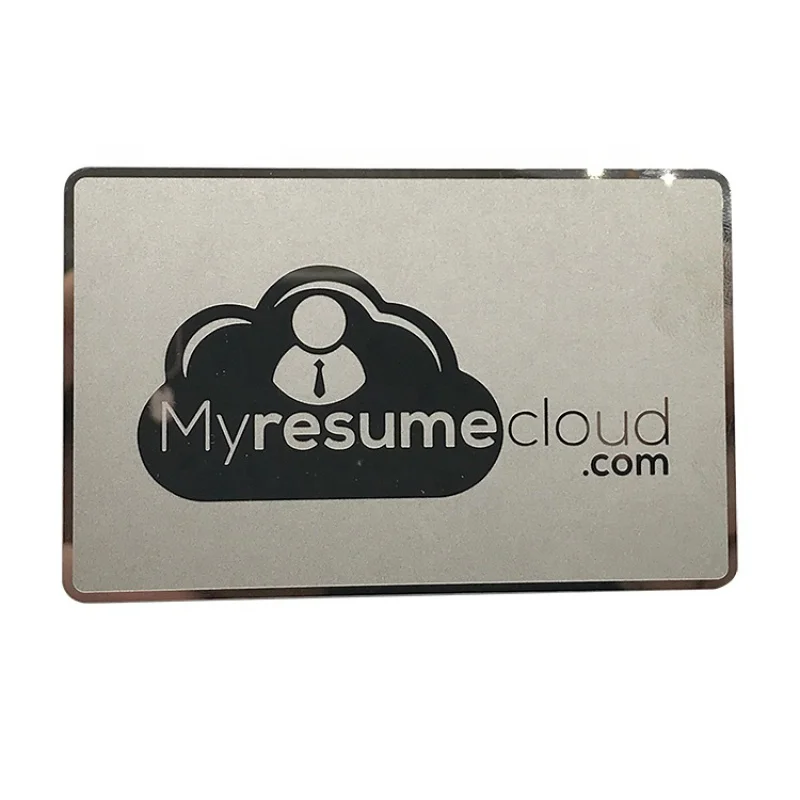 10 0.piecesFree Customized design Metal Business Card Stainless Steel Metal Visiting Card Souvenir.Custom