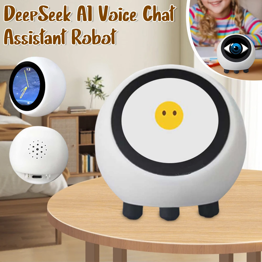 

Smart Desktop Robot AI Voice Chat Robots 1.28In LCD Screen Development Board Smart DeepSeek Assistant For Home Office School ﻿