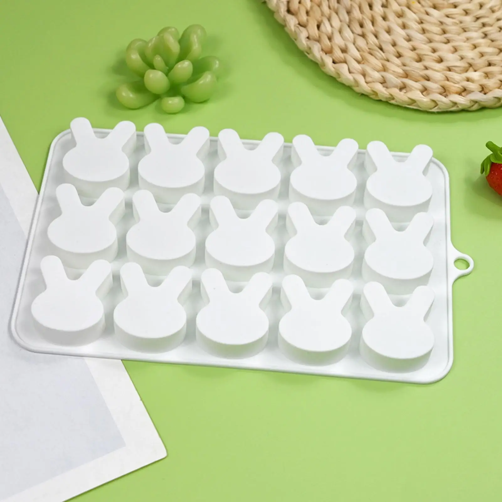 Rabbit Silicone Mold Baking Template Silicone Easter Bunny Chocolate Mold For Cookie Fondant Candy Chocolate Resin Craft DIY