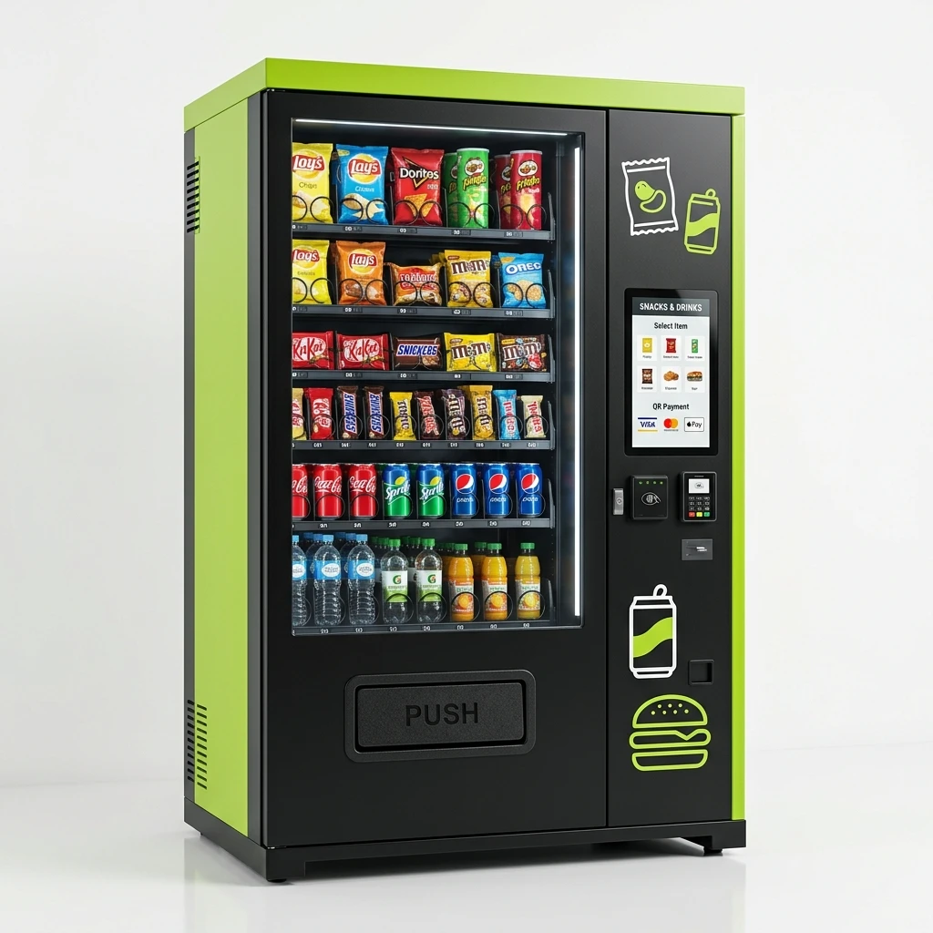 Unmanned Snack Drink Vending Machine Anti‑dust Panel 220V for Stadium adopt long‑life durable internal hardware
