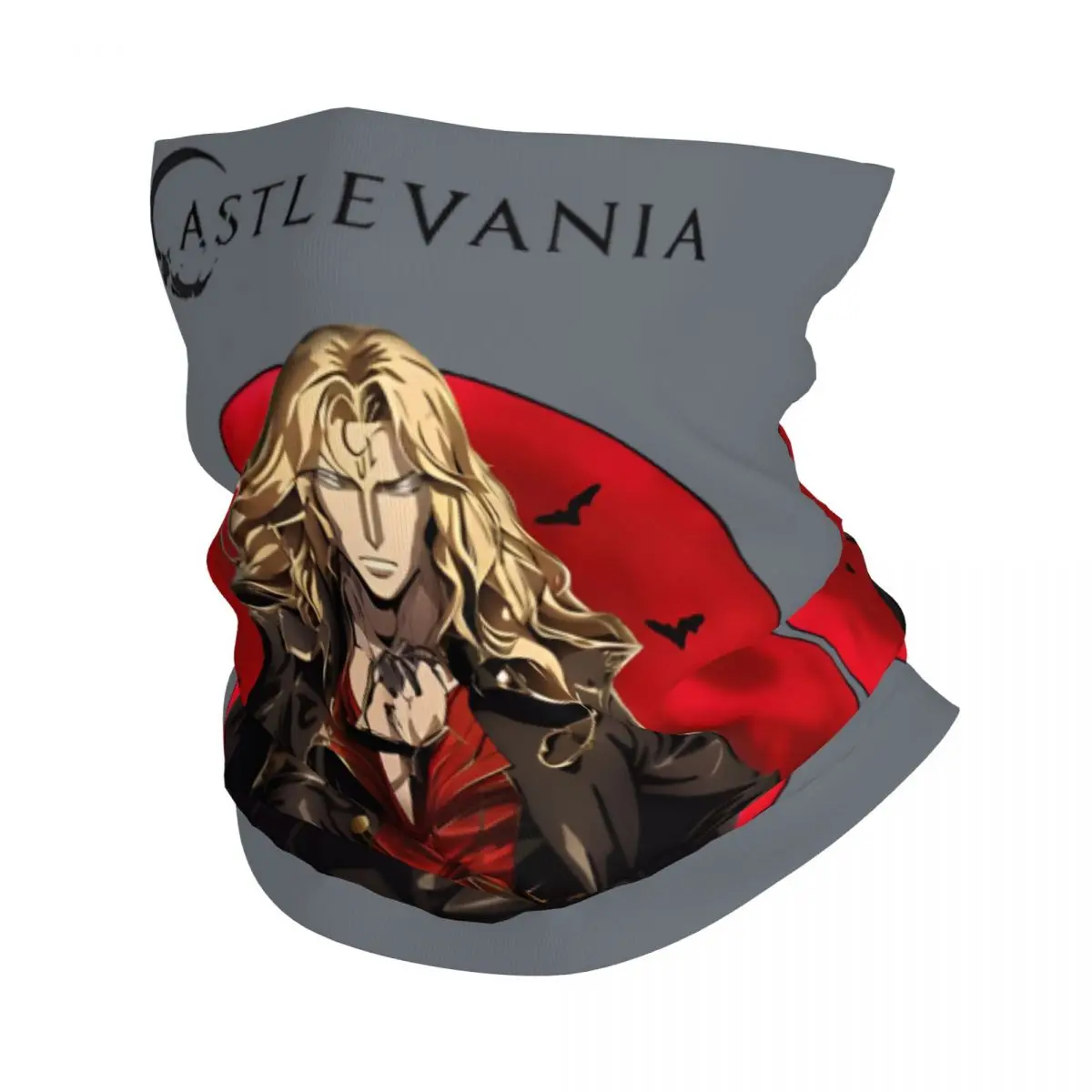 

Бандана Castlevania Alucard, накидка на шею, шарф для мотоклуба Castlevania, шарф для бега унисекс, для взрослых, для зимы