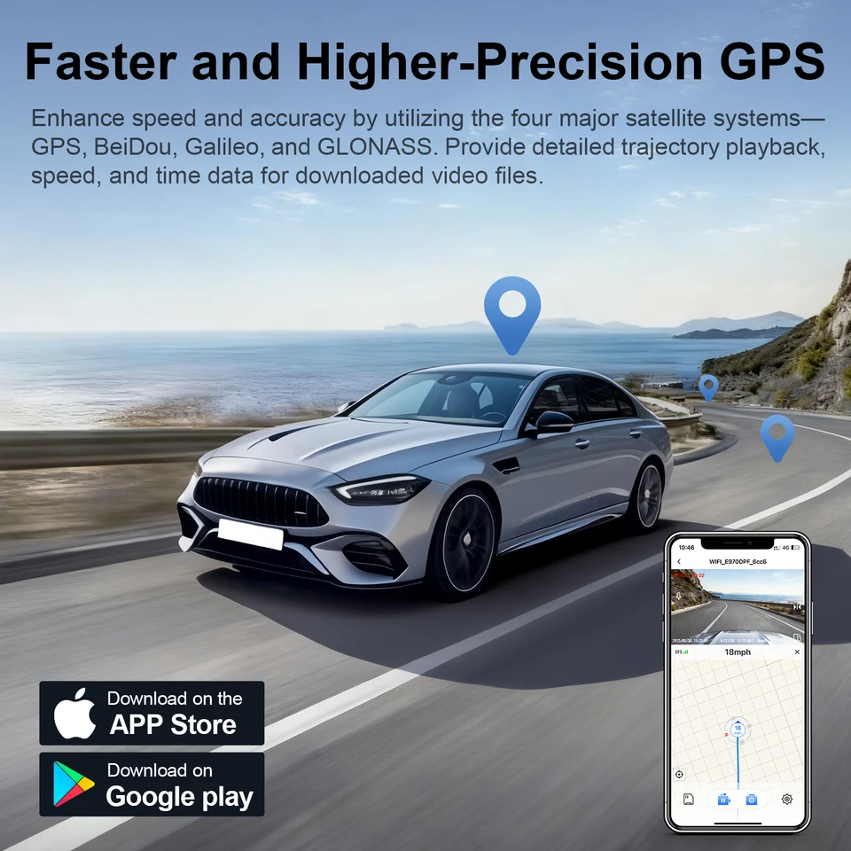 Mangoal 4Kドライブレコーダー GPS WiFi & アプリ対応 トヨタ C-HR