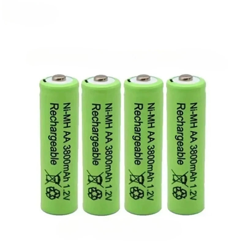 For Toy Remote Control+charger NEW High-quality AA 1.2V 3800mAh Rechargeable Battery, Nickel Hydrogen Battery