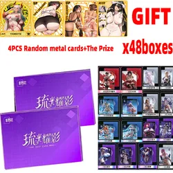 2024 Goddess Story  63x88mm Glaze Shadow Cards Booster Box Anime Game Card Child Kids Table Toys For Family Birthday Gift