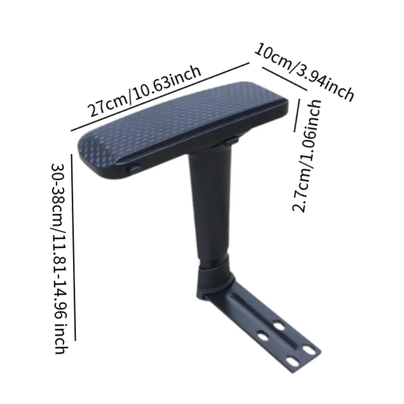 2 Pieces Universal Gaming Chair Plastic PU Armrest Furniture Accessories Replacement Adjustable Office Comfty Arm Rests Cushions