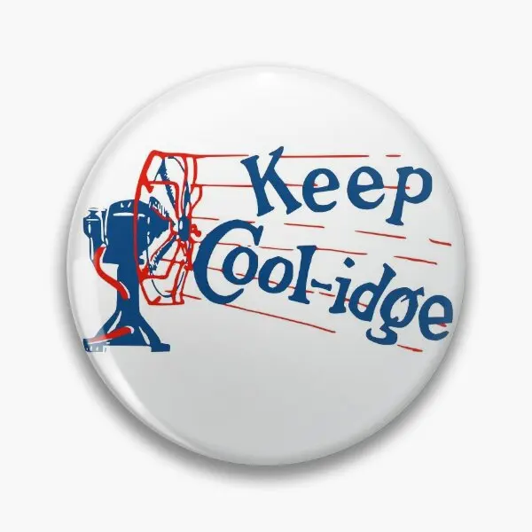 Us Political History Keep Cool Idge  Soft Button Pin Brooch Lover Women Creative Collar Decor Metal Funny Fashion Badge Cartoon