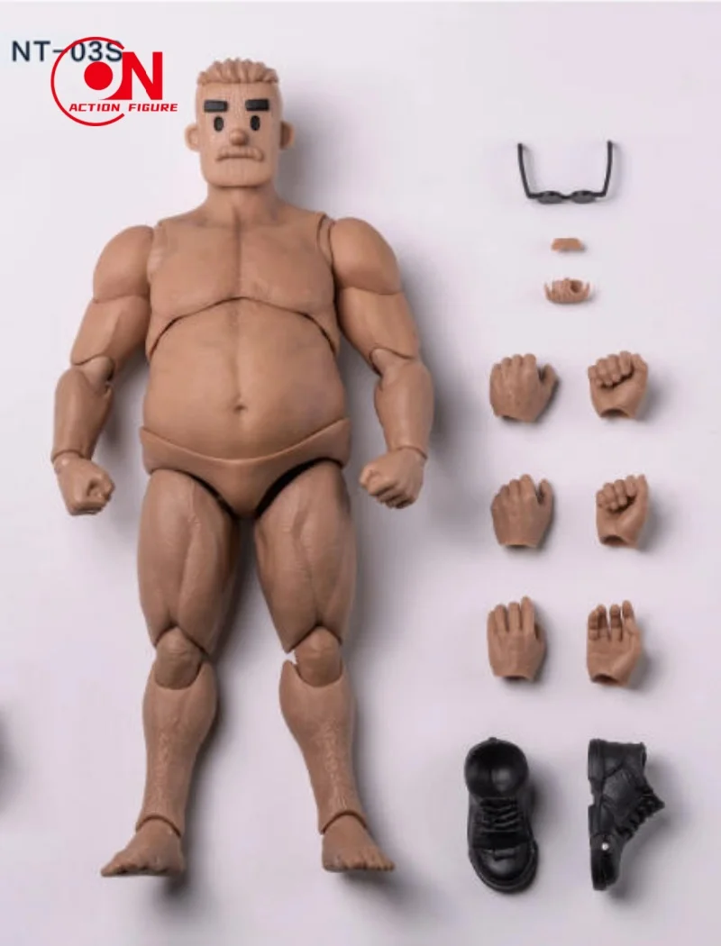 Notaman 1/12 NT-03 NT-03S Middle Age Square-headed Male Action