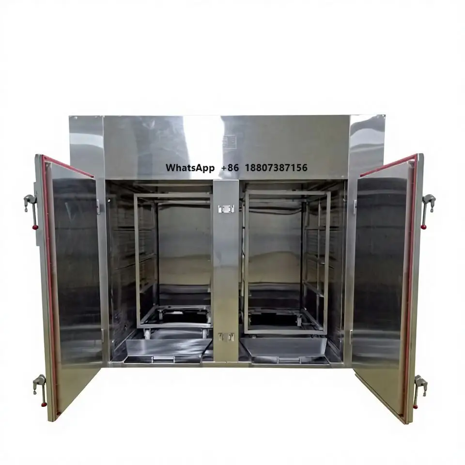 SUS304 SUS316L Ti Vacuum Drying Cabinet Industrial Tray Dryer with Hot Air Circulation for Food Plastics Processing OEM Custom