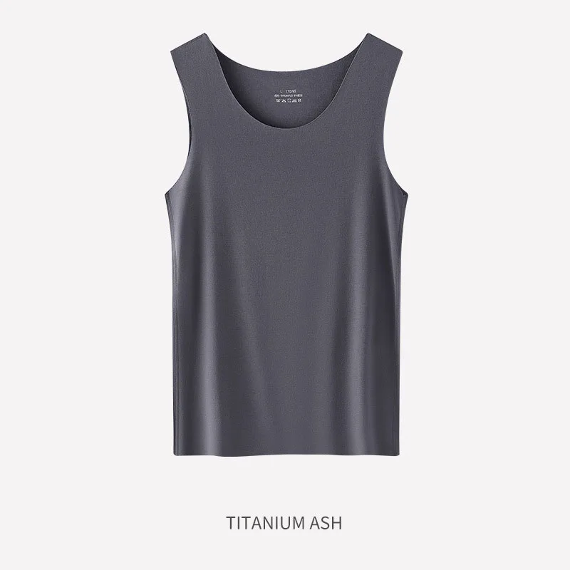2026 man men Tops new Modal seamless men's vest summer sleeveless t-shirt fitness men's base Camis men's Clothing Tanks Tees