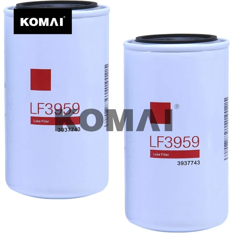 KOMAI 2 Pack of LF3959 Oil Filter Replaces 5083285AA ELF7349 57620XP BT7349 LF3894 LF3972 LF3349 P558615 Fits Dodge Ram