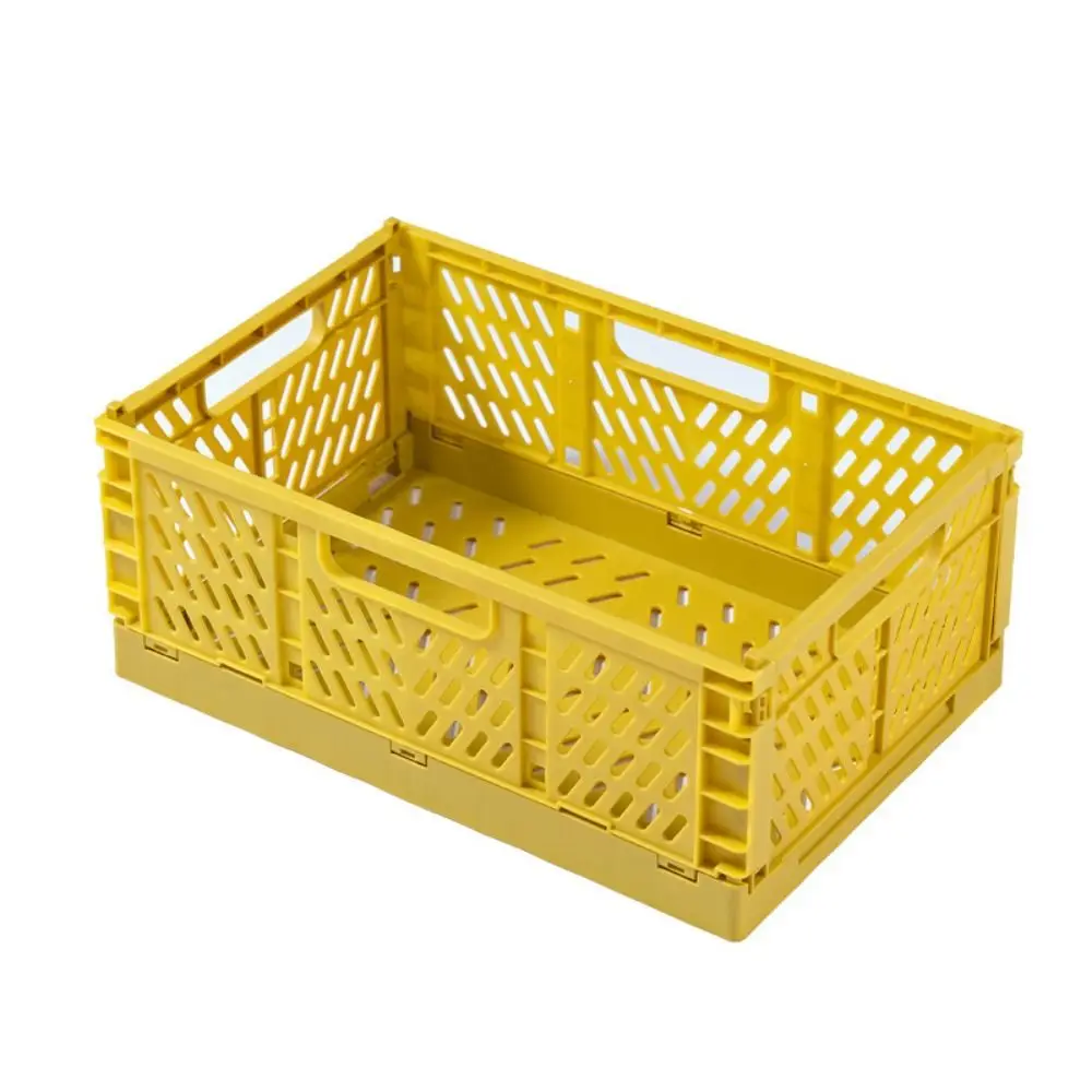 

Collapsible Foldable Storage Crate Stackable S/M/L Storage Baskets Colorful INS Stationery Cosmetic Rack Classroom Supplies