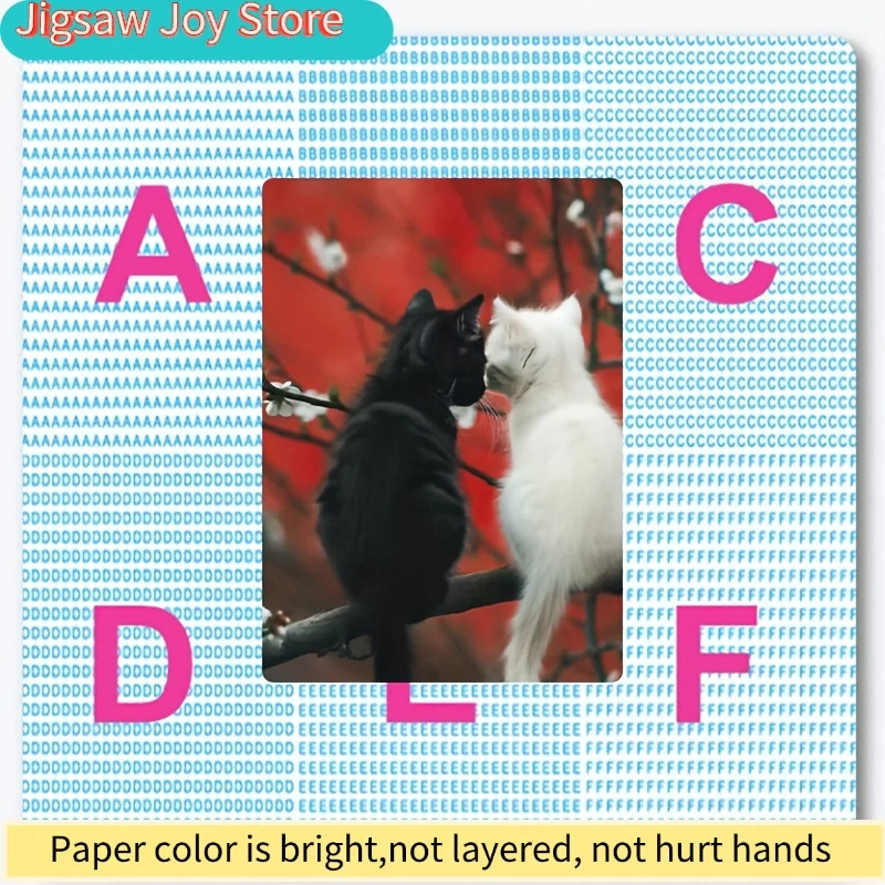 1박스 미니 퍼즐 (성인용) - 로맨틱한 장면 & 감동적인 예술, 휴대용 수집품, 중급 수준