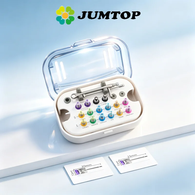 JUMTOP Dental Universal Implant Torque Screwdrivers Wrench 15-70NCM Implant Restoration Tool Kit