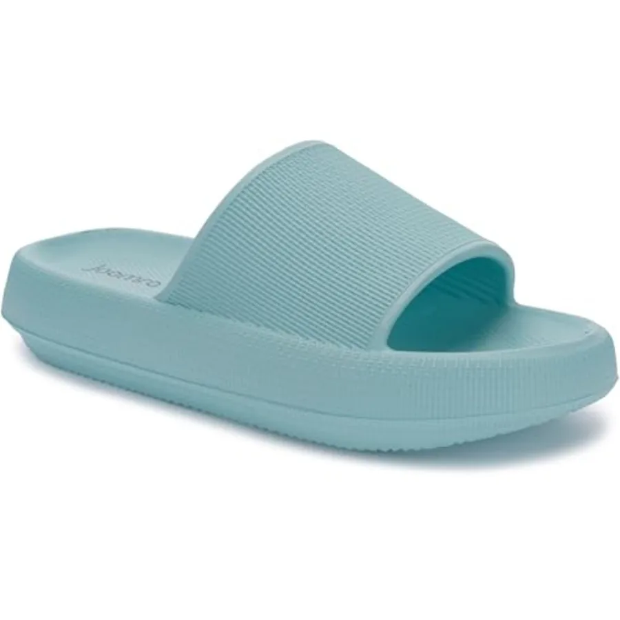 Pillow Slippers for Women and Men Thick Sole Ultra Cushion Slides Cloud-Like Sole, Quick Drying Shower Shoes, Soft Open Toe Ind