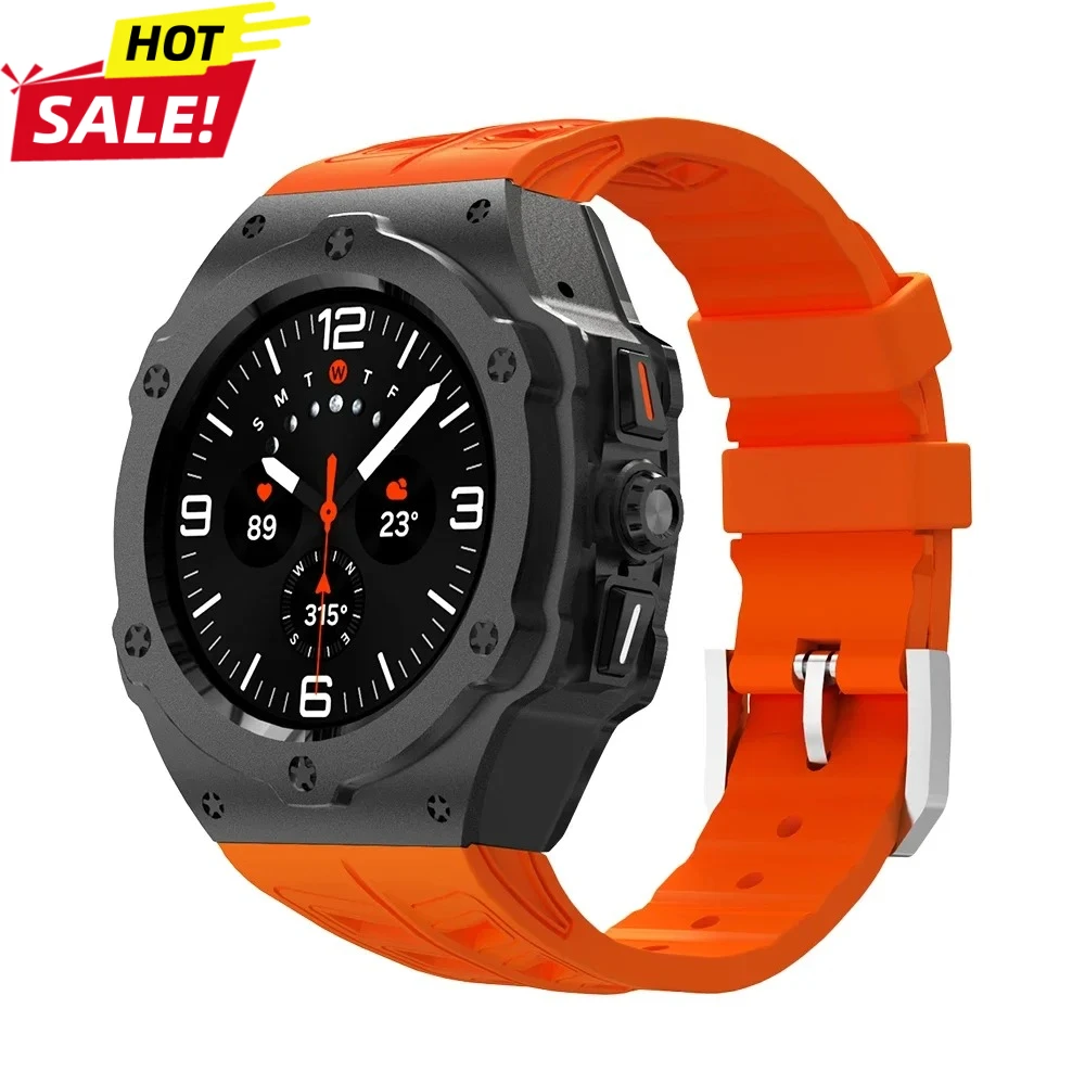 

Роскошный модификационный комплект для Samsung Galaxy Watch 8 Ultra 2025, карбоновый резиновый ремешок для Galaxy Watch 7 Ultra 47 мм, аксессуары