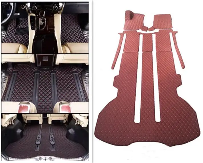 

High quality! Custom full set car floor mats + trunk mat for Lexus LM 500h 6 seats 2026-2024 waterproof carpets for LM500h 2025