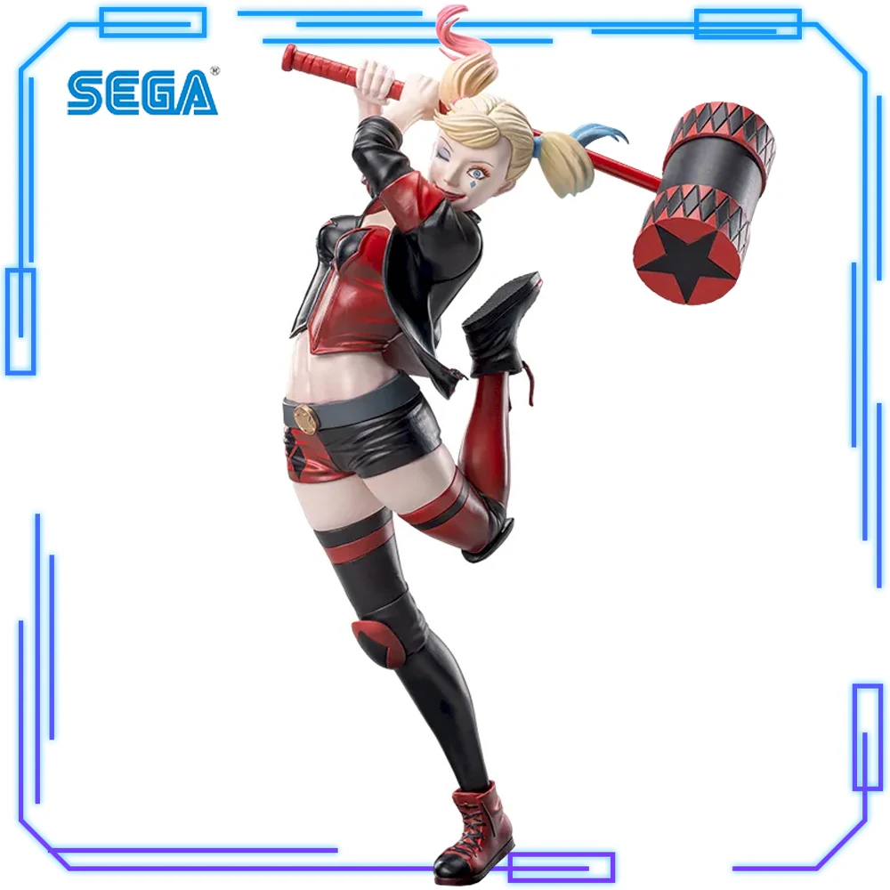 

In Stock SEGA Original Genuine DC Detective Comics ACT/CUT Premium Figure Harley Quin 18cm Collections Model Toy Figures Gift