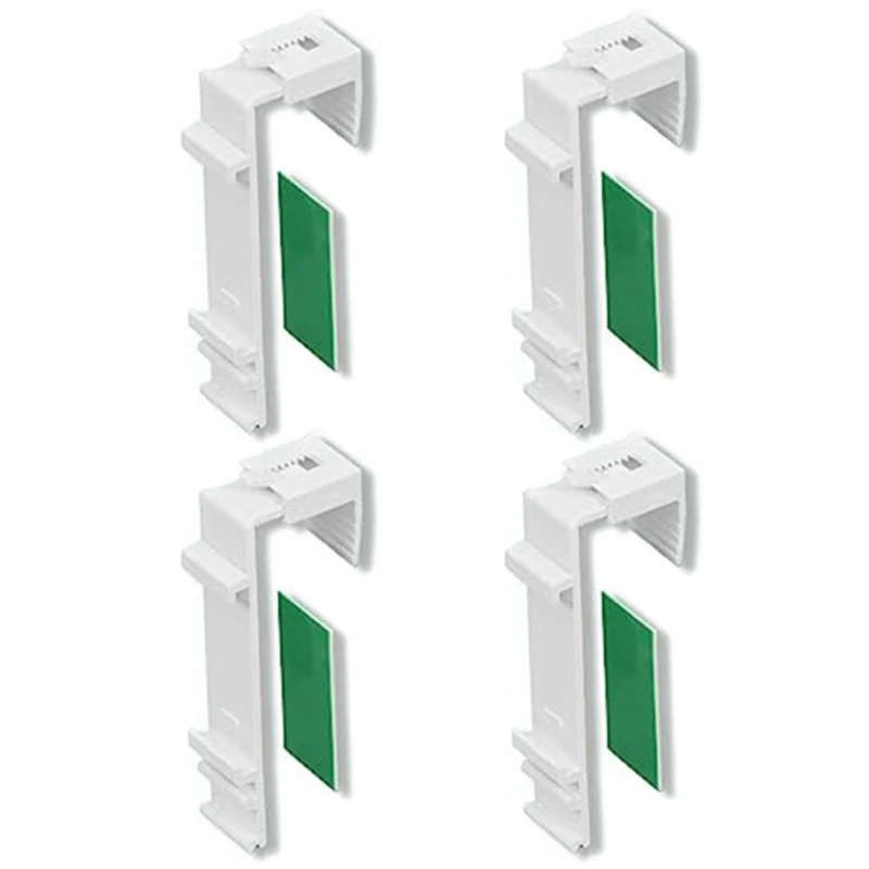 Ensemble 8 supports pince pour les supports fixation rideau à rouleau à rouleaux à rouleaux à rouleaux avec adhésif