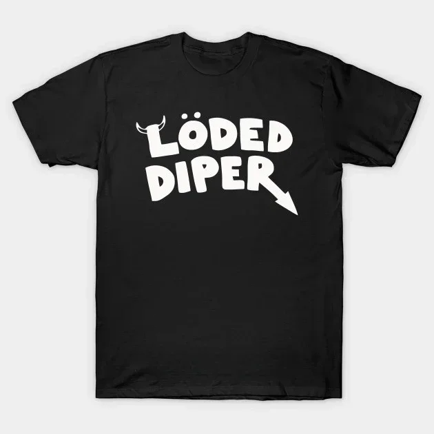 Ropa divertida LODED DIPER DIARY OF A WIMP KID, camisetas estampadas, Tops cómodos de verano para mujer, moda urbana Unisex