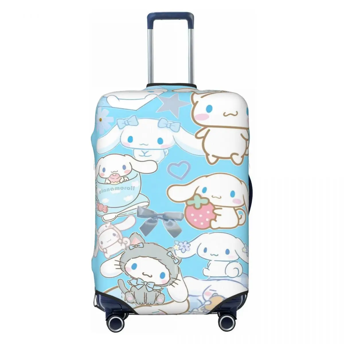 Sanrio Cinnamoroll Cartoon mit Freunden Kofferhülle Cruise Trip Protector Urlaub nützliches Gepäckzubehör