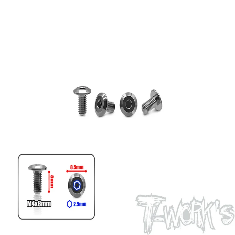 Original T works TO-322-X Hard Coated 7075-T6 Pivot Ball 2pcs. ( Xray ) 8.4x 23mmpssional Rc part