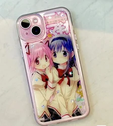 Y2k hip hop meninas impressão caso de telefone para iphone16 15 7 8 plus 14 13pro caso japonês harajuku elegante para iphone x xr xs max capa