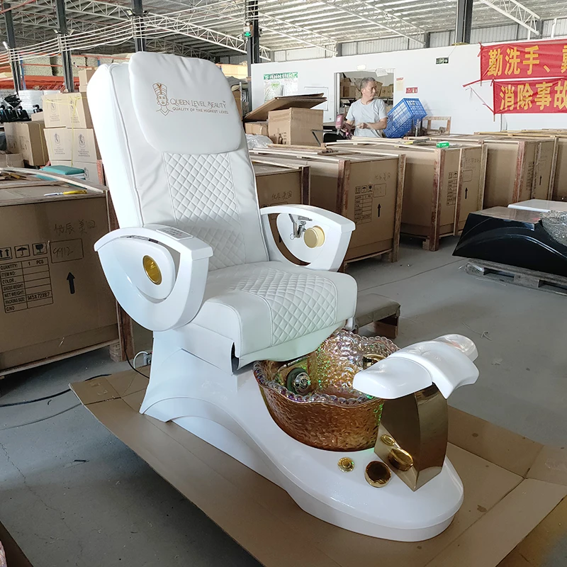 

Modern Design White Beauty Salon Foot Spa Manicure Pedicure Chair With Massage For Nail Salon