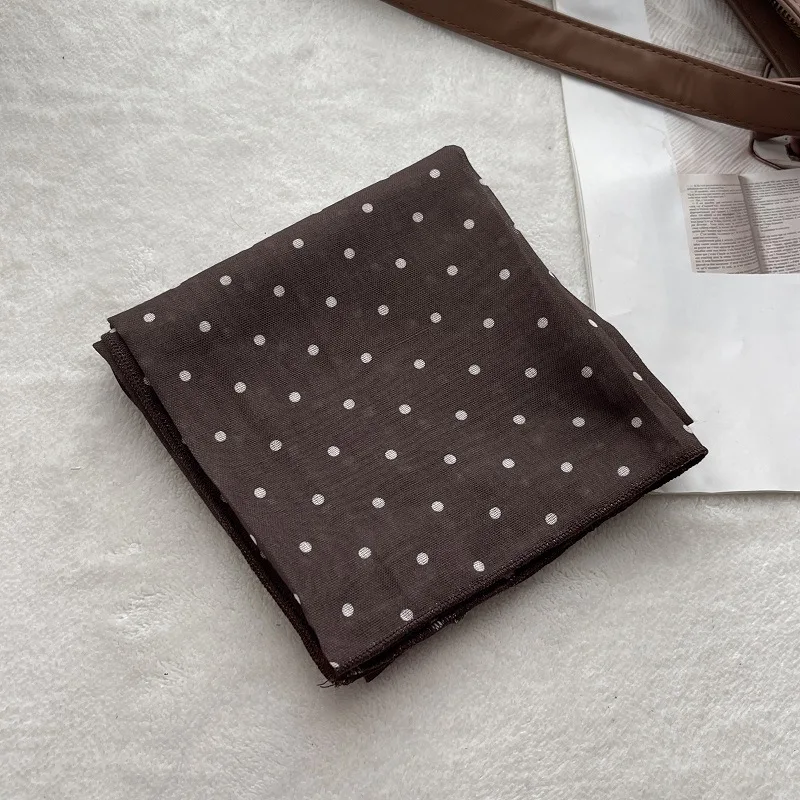 Lady Hair Dot Scarf Female Cot - Bandana Cotton avis et prix